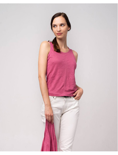 100% Leinen Top