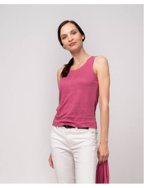 100% Leinen Top