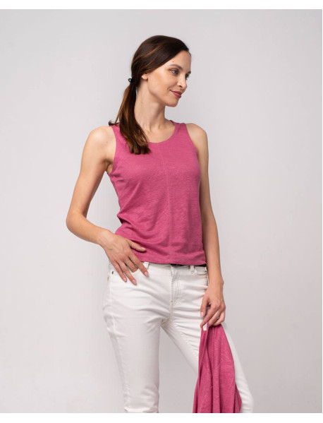 100% Leinen Top