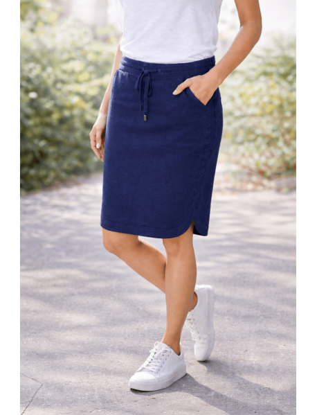 Jerseyrock in Jeansoptik