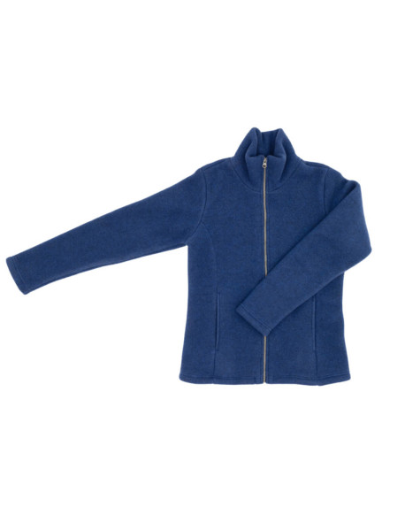 Taillierte Fleecejacke 100% Schurwolle