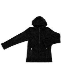 Fleecejacke Kapuze 100% Schurwolle Herren