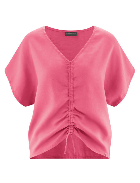 Hanfbluse V-Ausschnitt 