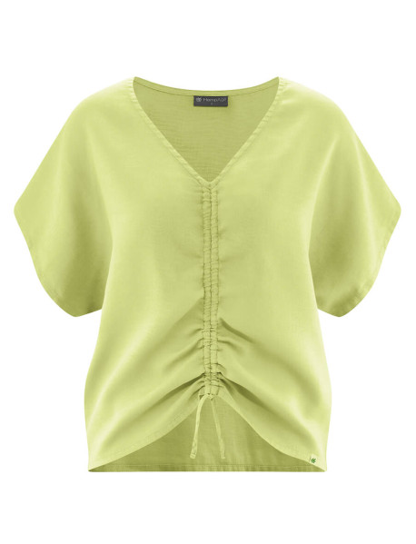 Hanfbluse V-Ausschnitt 