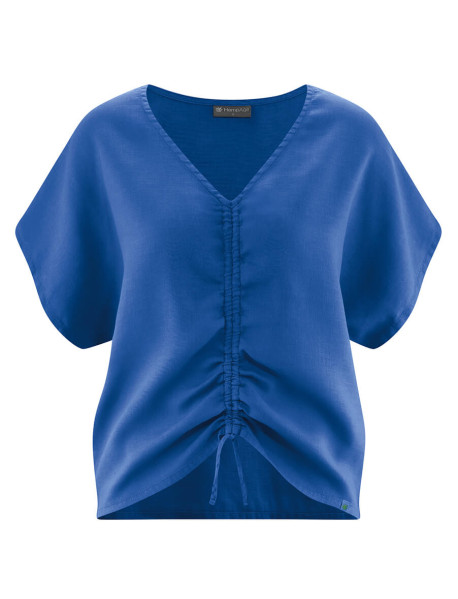 Hanfbluse V-Ausschnitt 