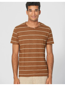 Hanf T-Shirt mit Querstreifen 