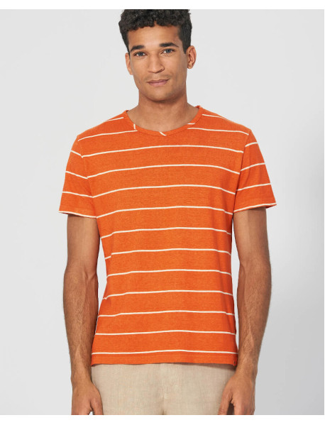 Hanf T-Shirt mit Querstreifen 