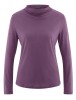 NADYA – Langarmshirt mit drapiertem Stehkragen aus Hanf-Lyocell
