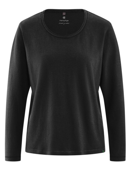 MALIA – Langarmshirt aus Hanf & Bio-Baumwolle MALIA – Langarmshirt aus Hanf & Bio-Baumwolle