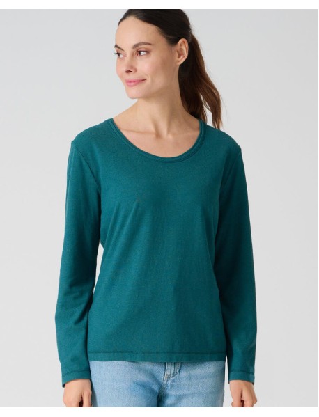 MALIA – Langarmshirt aus Hanf & Bio-Baumwolle MALIA – Langarmshirt aus Hanf & Bio-Baumwolle