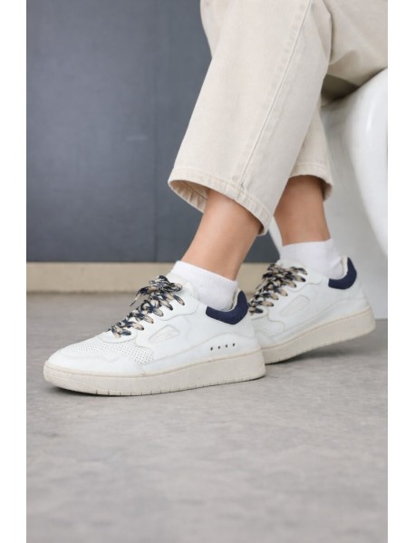 Veganer Hanf Sneaker Unisex Apfel-Leder Marino – Level