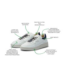 Veganer Hanf Sneaker Unisex Apfel-Leder Marino – Level