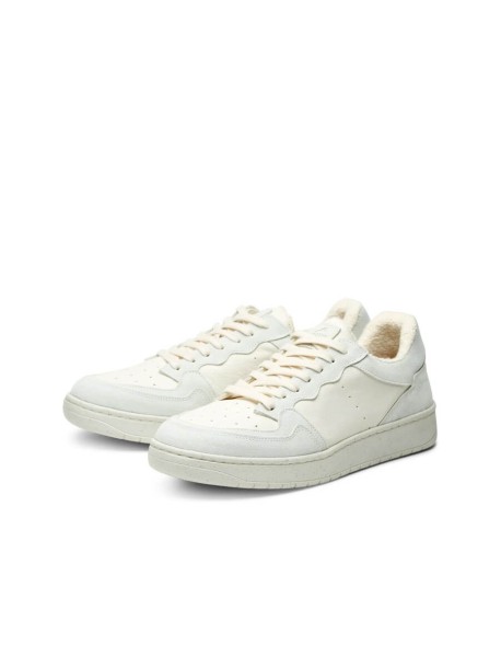 Leder Sneaker vegetabil gegerbt White-Taubenblau – Sammy