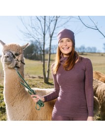 BIANCA – Damen Langarm-Unterhemd aus Bio-Merinowolle & Bio-Baumwolle