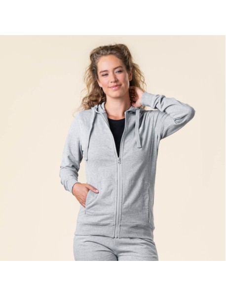 LAMINA Kaputzenjacke Biobaumwolle