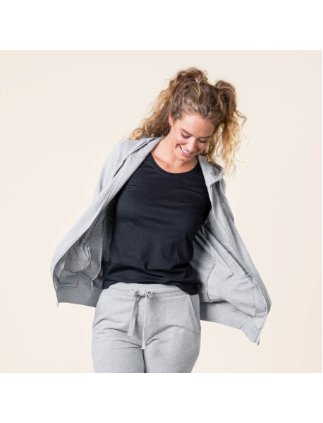 LAMINA Kaputzenjacke Biobaumwolle