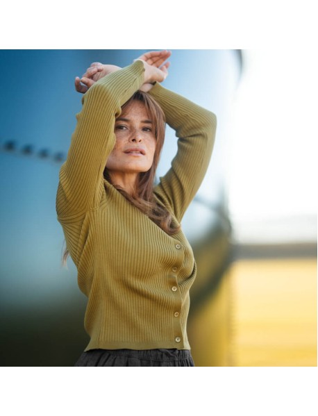 UNARA Rippstrickjacke