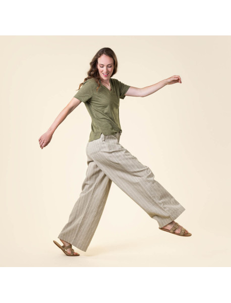 TALIDA 100%-Leinenshirt