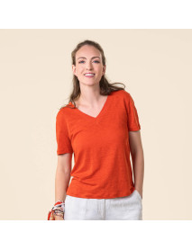 TALIDA 100%-Leinenshirt