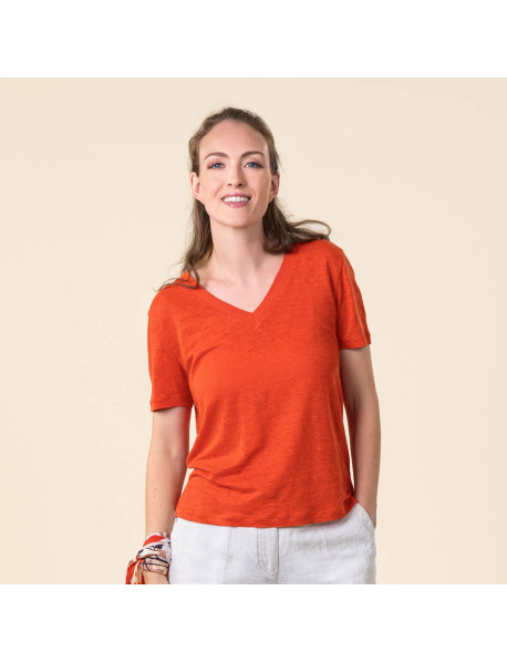 TALIDA 100%-Leinenshirt