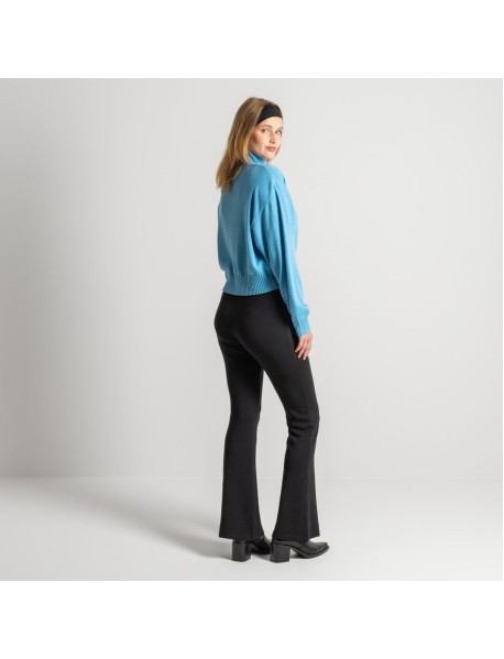 EVOLET Schlaghose aus Bio-Baumwolle trueStory   – Slim Fit mit hohem Bund