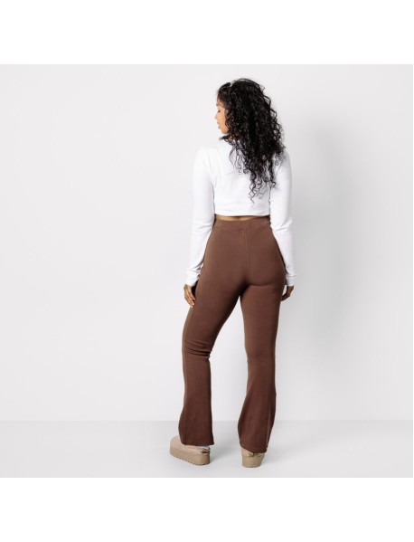 EVOLET Schlaghose aus Bio-Baumwolle trueStory   – Slim Fit mit hohem Bund