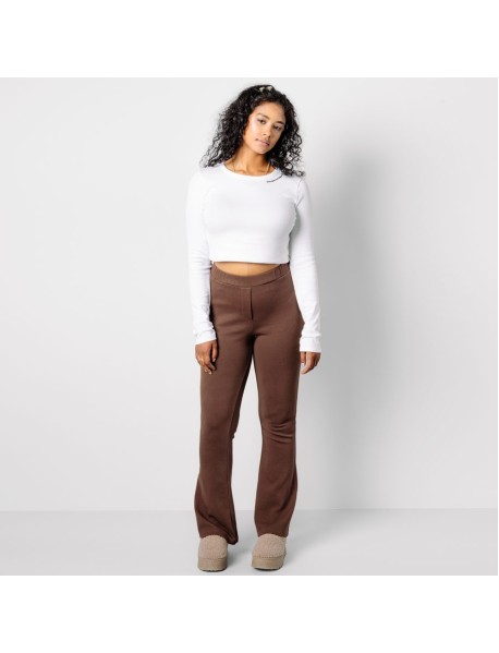 EVOLET Schlaghose aus Bio-Baumwolle trueStory   – Slim Fit mit hohem Bund