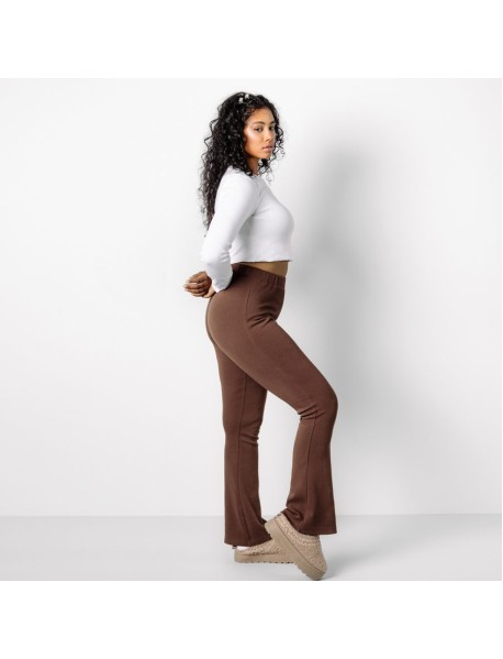 EVOLET Schlaghose aus Bio-Baumwolle trueStory   – Slim Fit mit hohem Bund