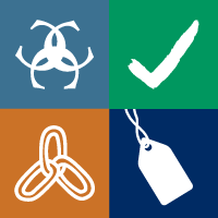 Earth Positive Logo des nachhaltigen Bekleidungslabels für 100 % Bio-Baumwolle und klimaneutrale Kleidung