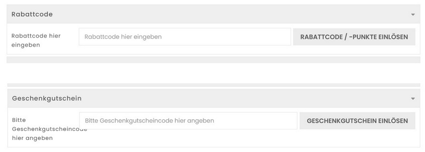 Rabattcode und Geschenkgutschein im Naturmode Shop einlösen